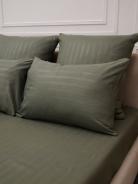 Комплект наволочек Микрофибра Страйп - Хаки - фото