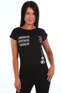 Футболка Фэшн черный - фото