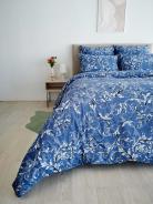 Пододеяльник поплин - Валенсия, цвет сине-сиреневый - фото