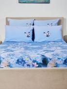 Простыня бязь на резинке - Одуванчики - фото