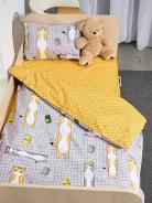 Постельное белье детское поплин с простыней на резинке - Кот-батон - фото 11