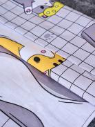 Постельное белье детское поплин с простыней на резинке - Кот-батон - фото 15