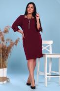 Платье 47030 бордо - фото