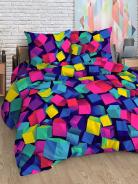 КПБ Бязь "Самойловский текстиль" 1.5 с дет.рисунком - Кубы - фото