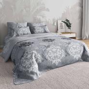 КПБ бязь Премиум - Кружево серый - фото