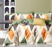 Постельное белье сатин элит на молнии - Ромбы - фото