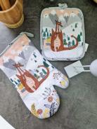 Набор рукавица и прихватка - Дракон - фото 2