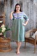 Платье 9104 олива - фото