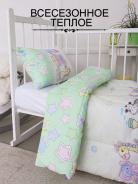 Набор детский одеяло и подушка - Веселый паровозик Набор детский одеяло и подушка - Веселый паровозик - фото 4