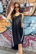 Платье 8090 черный - фото