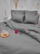 Пододеяльник Микрофибра Страйп - Светлый серый - фото
