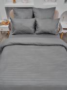 Пододеяльник Микрофибра Страйп - Светлый серый - фото 3