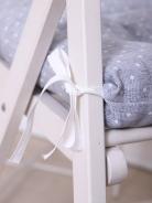 Подушка на стул Люкс - Горох на сером - фото 4