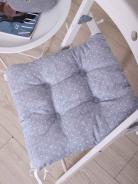 Подушка на стул Люкс - Горох на сером - фото 5