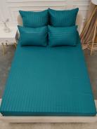 Простыня Микрофибра Страйп - Морская волна - фото 5