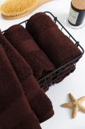 Полотенце махровое - Горький шоколад - фото