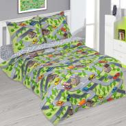 КПБ Бязь "Самойловский текстиль" 1.5 с дет.рисунком - Автодром - фото