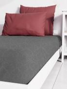 Простыня Микрофибра Узор - Серый - фото