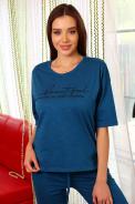 Футболка 15135 бирюза - фото