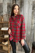 Туника 8214 красная клетка (ед.) - фото