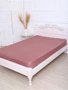 Простыня из полисатина гладкокрашенного - Коричневый - фото