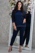 Костюм 4458 темно-синий - фото
