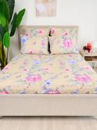 Простыня бязь на резинке - Маргарита, цвет бежевый - фото