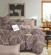 Постельное белье поплин люкс - Соты - фото