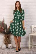 Платье 20612 зеленый - фото