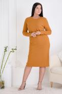 Платье 4470 горчица - фото