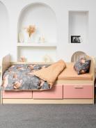 Постельное белье детское поплин с простыней на резинке - Капибары - фото 3