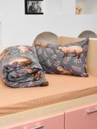 Постельное белье детское поплин с простыней на резинке - Капибары - фото 4