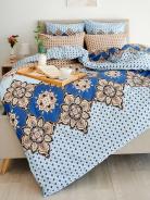 Пододеяльник поплин - Марокко, цвет голубой - фото 4