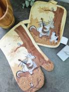 Набор рукавица и прихватка - Гитарист - фото 2