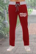 Брюки Бойс бордовый - фото