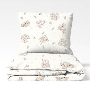 КПБ бязь в детскую кроватку - Слоники - фото