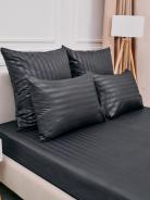 Комплект наволочек Микрофибра Страйп - Серый - фото