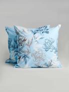 Комплект наволочек поплин - Симфония, цвет голубой - фото