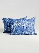 Комплект наволочек поплин - Валенсия, цвет сине-сиреневый - фото