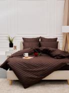 КПБ Микрофибра-Страйп - Шоколад - фото