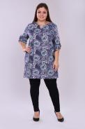 Туника 36535 синий - фото