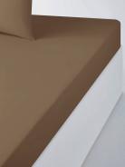 Простыня из сатина гладкокрашенного - Коричневый - фото