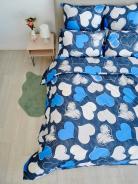 Пододеяльник поплин - Романтика, цвет синий - фото 2