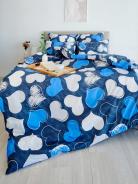 Пододеяльник поплин - Романтика, цвет синий - фото 3