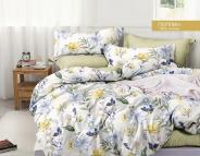 Постельное белье поплин эксклюзив на молнии - Цветочные мотивы - фото