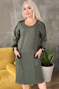 Платье 9083 хаки Платье 9083 хаки - фото