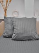 Комплект наволочек Микрофибра Страйп - Светлый серый - фото