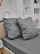 Комплект наволочек Микрофибра Страйп - Светлый серый - фото 2