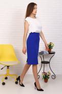 Юбка 20604 синий Юбка 20604 синий - фото