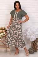 Платье 6724 зеленый - фото